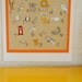 Alphabet - orange - 13 x 19 print by  Marisa and Creative Thursday