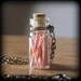 Old Fashioned Candy Sticks - glass bottle necklace - SALE
