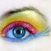Bright Eye Shadow Kit Add Your Own Sparkle Purple Blue Yellow Red