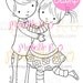 Instant Download Digi Stamp: Dancing Love