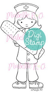 Instant Download Digi Stamp: Feel Better Soon