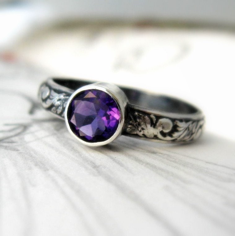 Queen Promise Stacking Ring Sterling Silver - African Amethyst size 6 ...