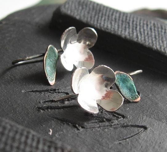 Mini Cherry Blossom Earrings Sakura - Sterling Silver Sakura