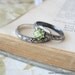 Wedding Band or Stacking Ring in Sterling Silver Diamond pattern