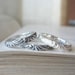 Sterling Silver Wedding Band or Stacking Ring in Thin Swirl Pattern