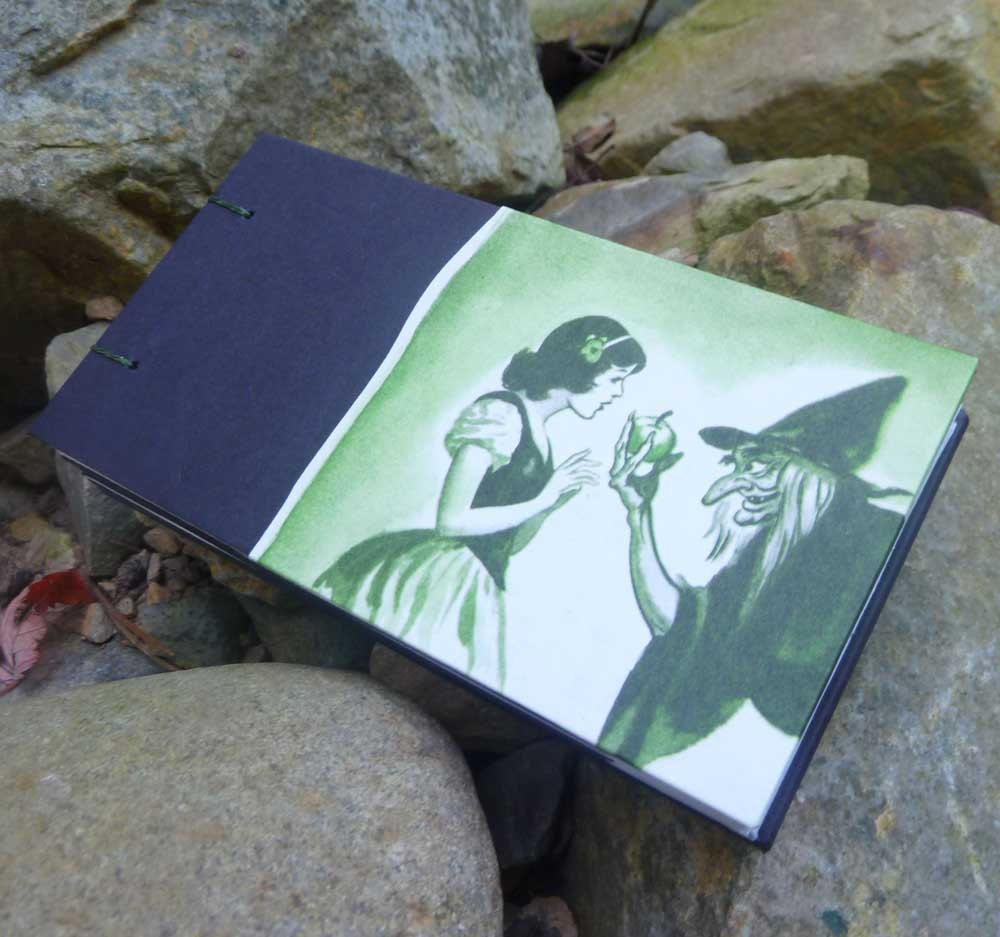 Poisoned Apple - handbound notebook - recycled and repurposed - HALF PRICE