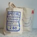 Saturday Morning screenprint shopper tote bag - blue