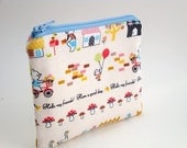 Zippered Pouch-Imported Japanese Fabric