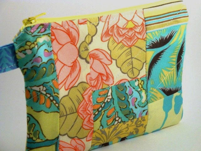 Zippered Wristlet-Amy Butler Fabrics-Patchwork