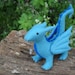 Stuffed Dragon, Waldorf Wool Felt