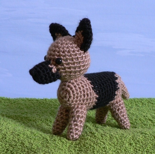 AmiDogs German Shepherd amigurumi dog PDF CROCHET PATTERN