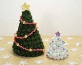Christmas Trees PDF CROCHET PATTERN (2 sizes and star included)