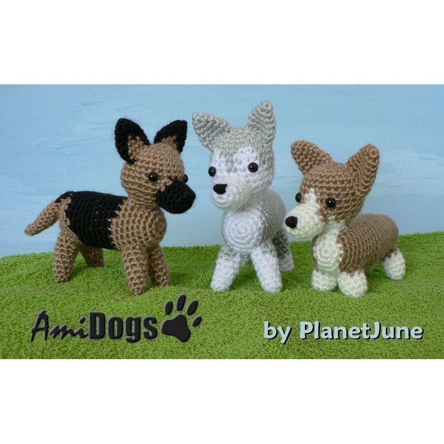 Special Deal AmiDogs Set 3 3 amigurumi dog PDF by PlanetJune