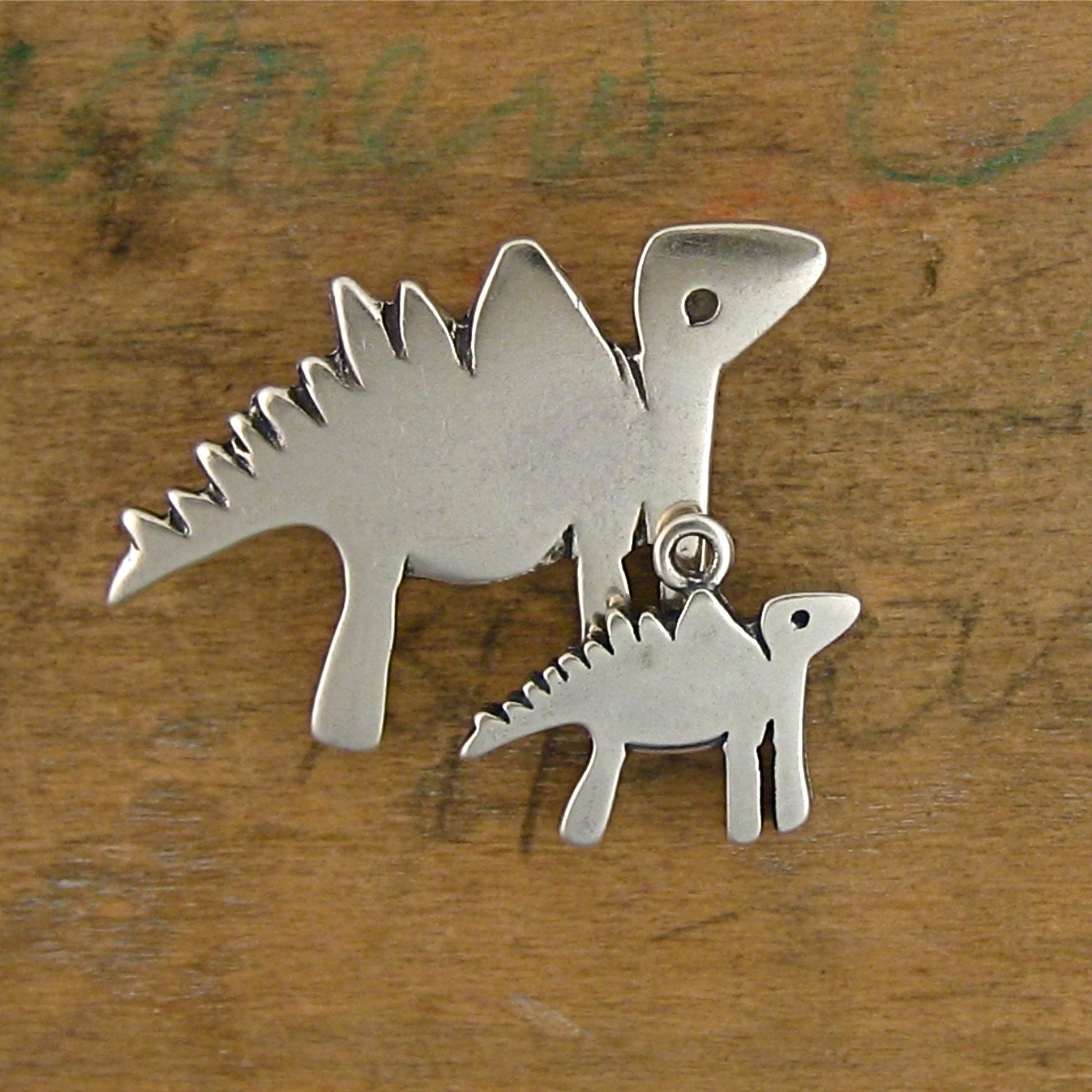 Mother Daughter Dino Necklace Set