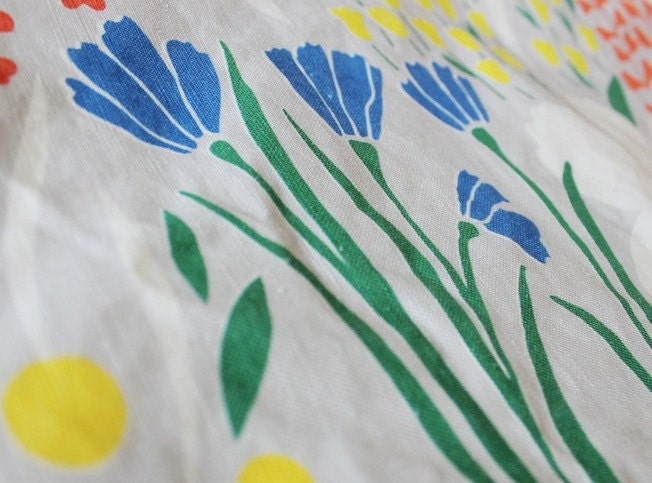 Grey Floral Dishtowel