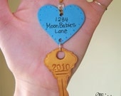 Home Is Where the Heart Is CUSTOM Christmas Polymer Clay Ornament