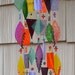 Kirks Glass Art Fused Stained Glass Wind Chime windchime - Parrot Tulip
