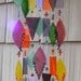 Kirks Glass Art Fused Stained Glass Wind Chime windchime - Parrot Tulip