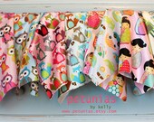 Personalized PETUNIAS' Satin Owl Fox Car Doll Fluffy Blanket - minky lovie lovey baby gift shower newborn photo prop furry soft toddler