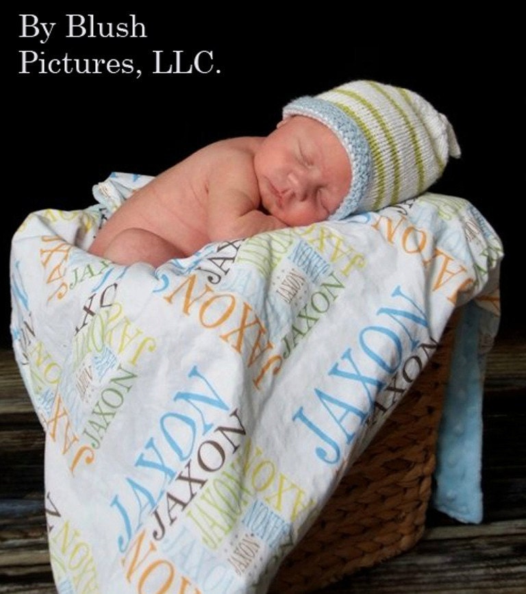 Personalized Name Minky baby Blanket by PETUNIAS stroller newborn gift shower present photo prop custom many colors unique original on etsy
