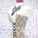Waist 28-30 Soft Grey Leaf Aurora Corset