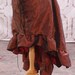 Copper Knee Length Stagecoach Skirt - Drawstring Waist
