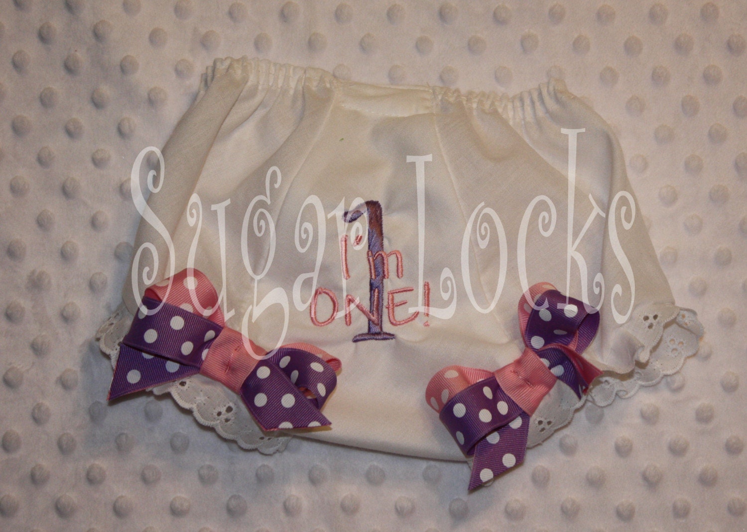 Custom Birthday Number Bow Bloomers Diaper Cover