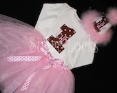 First Birthday Tutu Outfit Boutique Personalized shirt, tutu and hat Custom Number