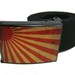 rising sun Large (black) cotton WEB BELT