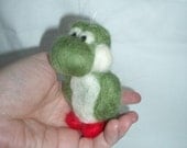 Needle felted Yoshi ornament