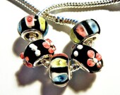 FREe SHIPPING European bead set mixed color charms PBS926
