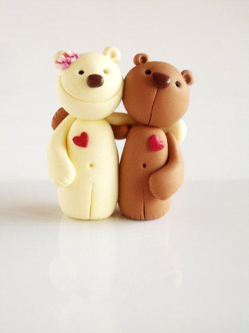 Polymer clay miniature Hart bear