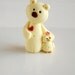 Polymer clay miniatur bear and birdy