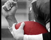 BELIEVE IN YOURSELF fine art photo card with football player