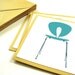 blue chair note cards