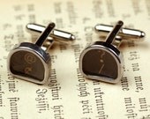 Typewriter Key Cufflinks- Pick your letters / symbols