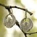 Silver Egyptian Scarab Earrings