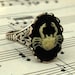 Vintage Zodiac Cameo Ring - Cancer