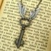 WInged Vintage Skeleton Key