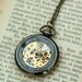 Brass Mechanical Pocket Watch Necklace 3