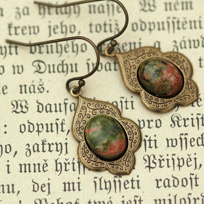 Unakite Earrings