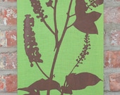 Wildflower Wall Hanging on Stretched Linen
