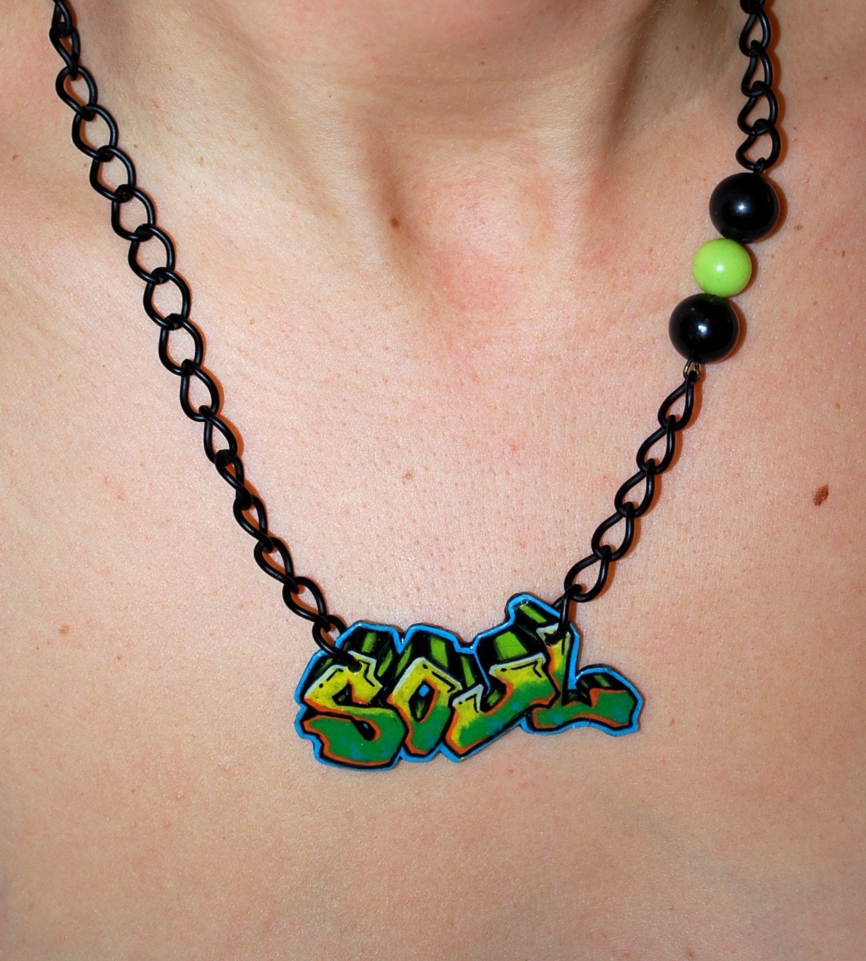 Graffiti SOUL Necklace by beebles