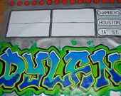 Custom Graffiti Subway Car Mural