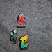 TAG'D by beebles Graffiti Initial Pins