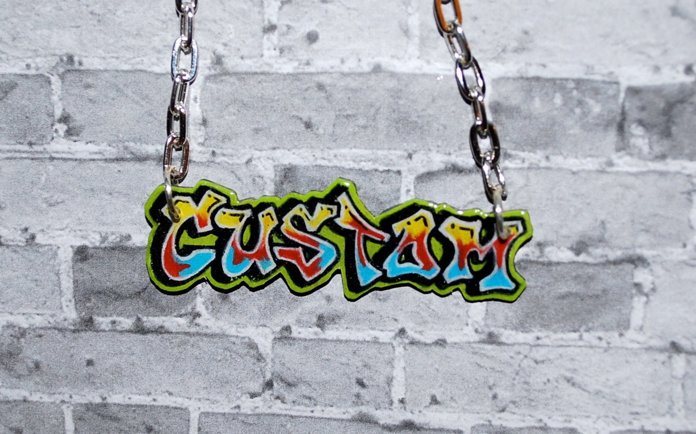 Popular items for graffiti tag on Etsy