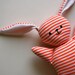 Tangerine Stripey Mooshy Belly Bunny