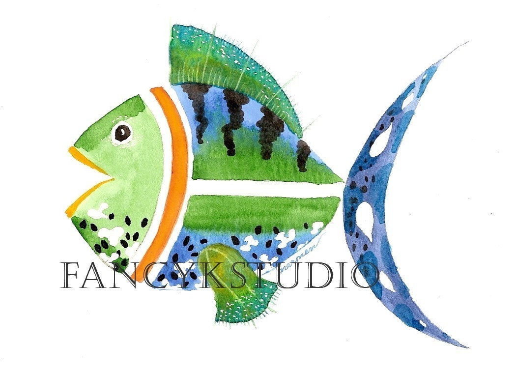 681 FISH 11x14 Limited Edition Art Print by Sharmen