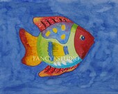 287-89 FISH LOT of three 5x7 Limited Edition Art Prints Nautical Sea Life
