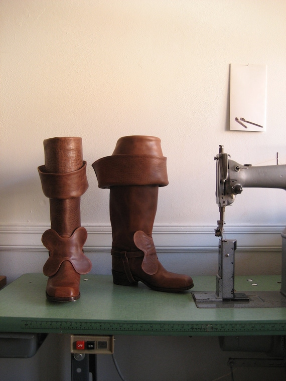 Bespoke Leather Bucket Boots